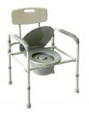 Кресло-туалет облегченное складное со спинкой HMP96